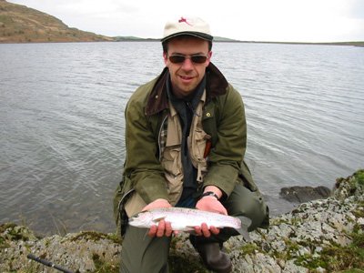 A nice silver Rainbow Trout.